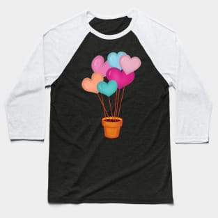 Love hearts Baseball T-Shirt